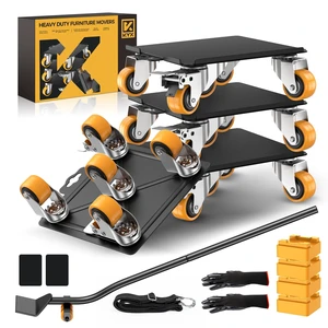 Furniture Dolly, Furniture Movers with 5 Wheels,Carbon Steel Panel Heavy Duty Dolly, Furniture Lifter with 360° Rotatable Silent Floor-Friendly Universal Wheels, Max Load 4000LBS (6.9x6.9 in) Furniture Dolly, Furniture Movers with 5 Wheels,Carbon Steel Panel Heavy Duty Dolly, Furniture Lifter with 360° Rotatable Silent Floor-Friendly Universal Wheels, Max Load 4000LBS (6.9x6.9 in)