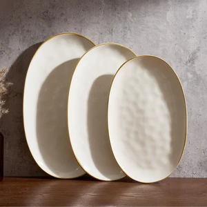 Serving Platters Set of 3 Sizes - Oval, Vanilla White | 15.59"/14.3"/12.9" Fine Stoneware Serving Trays for Party, Entertaining for Food, Turkey, Cheese, Microwave Dishwasher Safe Serving Platters Set of 3 Sizes - Oval, Vanilla White | 15.59"/14.3"/12.9" Fine Stoneware Serving Trays for Party, Entertaining for Food, Turkey, Cheese, Microwave Dishwasher Safe