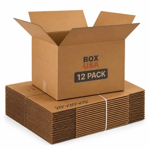 Large Moving Boxes 20"L x 20"W x 15"H 12-Pack - Corrugated Cardboard Box for Shipping, Mailing, Packing, Packaging and Storage Large Moving Boxes 20"L x 20"W x 15"H 12-Pack - Corrugated Cardboard Box for Shipping, Mailing, Packing, Packaging and Storage