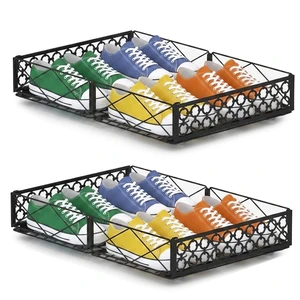 Under Bed Storage with Wheels, Low Profile Rolling Organizer Bins | Ultra-low 5.4" Height, 360° Swivel Casters, Strong Metal Containers Hold Shoes, Clothing, Toys, Dorm & Home Use, 2 Pack Under Bed Storage with Wheels, Low Profile Rolling Organizer Bins | Ultra-low 5.4" Height, 360° Swivel Casters, Strong Metal Containers Hold Shoes, Clothing, Toys, Dorm & Home Use, 2 Pack