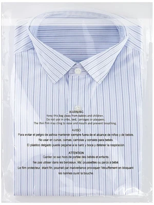 500 Count - 14" x 20" Clear Plastic Poly Bags with Suffocation Warning 500 Count - 14" x 20" Clear Plastic Poly Bags with Suffocation Warning