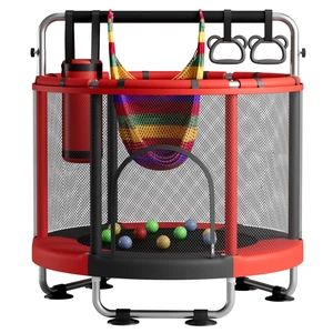 55" Trampoline for Kids with Enclosure, 440lbs Capacity Indoor & Outdoor Toddler Trampoline with Adjustable Gymnastics Bar & Toys, Gifts for Boys & Girls 55" Trampoline for Kids with Enclosure, 440lbs Capacity Indoor & Outdoor Toddler Trampoline with Adjustable Gymnastics Bar & Toys, Gifts for Boys & Girls