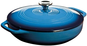 Essential Enamel Cast Iron Braiser, 3.6 Quart, Caribbean Blue | Refrigerator- & Oven-Safe up to 500°F, Induction-Safe, Heat-Retaining, Non-Toxic Enamel Braiser Cookware Essential Enamel Cast Iron Braiser, 3.6 Quart, Caribbean Blue | Refrigerator- & Oven-Safe up to 500°F, Induction-Safe, Heat-Retaining, Non-Toxic Enamel Braiser Cookware