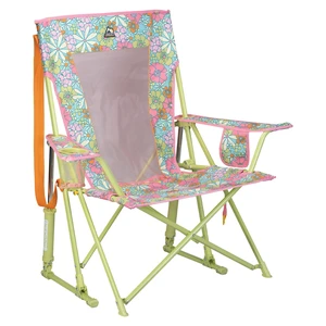 Comfort Pro Rocker Camping Chair | Portable Folding Rocking Chair with Durable Armrests & Drink Holder Floral Comfort Pro Rocker Camping Chair | Portable Folding Rocking Chair with Durable Armrests & Drink Holder Floral