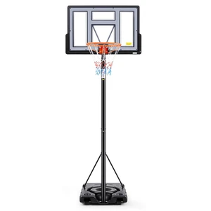 6.1-10FT Portable Basketball Hoop Outdoor, Adjustable Height, 44 Inch Shatterproof Backboard/Shock Absorbent Rim, Fillable Base, 2 Wheels for Backyard 6.1-10FT Portable Basketball Hoop Outdoor, Adjustable Height, 44 Inch Shatterproof Backboard/Shock Absorbent Rim, Fillable Base, 2 Wheels for Backyard