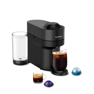 Vertuo Pop+ Coffee and Espresso Machine by De'Longhi, Black | Black coffee machine with compact design, 25 fl. oz. side tank, 30 second heat-up and one touch brewing Vertuo Pop+ Coffee and Espresso Machine by De'Longhi, Black | Black coffee machine with compact design, 25 fl. oz. side tank, 30 second heat-up and one touch brewing