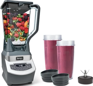 Blender Pro+, 1100W, 72oz Pitcher, 2 Cups, BL660 | 1100W motor blends smoothies & frozen drinks. XL 72-oz pitcher plus (2) 16-oz to-go cups w/ spout lids. Dishwasher safe. Blender Pro+, 1100W, 72oz Pitcher, 2 Cups, BL660 | 1100W motor blends smoothies & frozen drinks. XL 72-oz pitcher plus (2) 16-oz to-go cups w/ spout lids. Dishwasher safe.