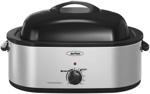 24lb 20-Quart Roaster Oven, Electric Roaster Oven with Self-Basting Lid, Turkey Roaster with Unique Defrost/Warm Function, Large Roaster with Removable Pan & Rack, Stainless Steel, Silver 24lb 20-Quart Roaster Oven, Electric Roaster Oven with Self-Basting Lid, Turkey Roaster with Unique Defrost/Warm Function, Large Roaster with Removable Pan & Rack, Stainless Steel, Silver