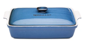 Stoneware Casserole Dish with Lid, 4.23 Quart, Reactive Blue | 13 x 9 in, Rectangular baking dish, Covered bakeware for lasagna, Glazed interior, Oven-to-table serving, Dishwasher safe Stoneware Casserole Dish with Lid, 4.23 Quart, Reactive Blue | 13 x 9 in, Rectangular baking dish, Covered bakeware for lasagna, Glazed interior, Oven-to-table serving, Dishwasher safe
