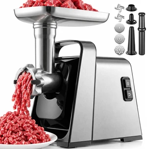 Electric Meat Grinder, 3000W Max Heavy Duty Meat Grinder Machine | Auto Reverse Meat Mincer for Homemade Burgers, Sausages & Family Meals, Built-in Storage for Home Kitchen Use Electric Meat Grinder, 3000W Max Heavy Duty Meat Grinder Machine | Auto Reverse Meat Mincer for Homemade Burgers, Sausages & Family Meals, Built-in Storage for Home Kitchen Use
