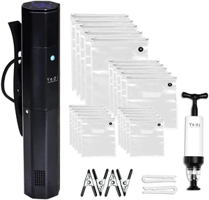 Sous Vide Cooker Kit, 1000W Sous Vide Machine, 20 Bags & Pump | Sous Vide Cooker Sous Vide Cooker Kit, 1000W Sous Vide Machine, 20 Bags & Pump | Sous Vide Cooker