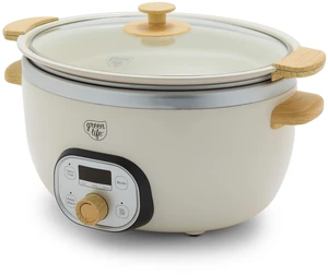 8QT Ceramic Nonstick Slow Cooker, Cooktop/Oven Safe, Cream | PFAS-Free Nonstick Removeable Inner Pot, Dishwasher Safe Components, Programmable, Keep Warm, Delay Timer, Extra Large 8QT Ceramic Nonstick Slow Cooker, Cooktop/Oven Safe, Cream | PFAS-Free Nonstick Removeable Inner Pot, Dishwasher Safe Components, Programmable, Keep Warm, Delay Timer, Extra Large
