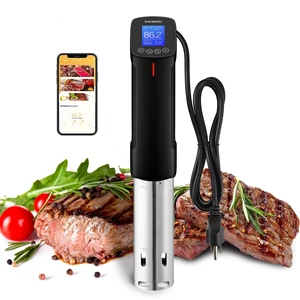 Sous Vide Cooker ISV-100W, 1000 Watts Fast-Heating W/Free APP | Sous Vide Machine Immersion Circulator w/ 14 Free Preset Recipes , Thermal Immersion w/ Smart Timer, Calibration Function Sous Vide Cooker ISV-100W, 1000 Watts Fast-Heating W/Free APP | Sous Vide Machine Immersion Circulator w/ 14 Free Preset Recipes , Thermal Immersion w/ Smart Timer, Calibration Function