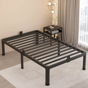 18 Inch Twin XL Bed Frames with Round Corner Leg Mattress Slide Stopper | No Box Spring Needed, Heavy Duty Metal Platform Bed Frame, 16.6" Storage Space, 3000 LBS Steel Slats Support, Easy Assembly 18 Inch Twin XL Bed Frames with Round Corner Leg Mattress Slide Stopper | No Box Spring Needed, Heavy Duty Metal Platform Bed Frame, 16.6" Storage Space, 3000 LBS Steel Slats Support, Easy Assembly