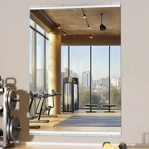 Home Gym Mirror 55" L x 21" W - 2PCS Large Full Body Mirror for Yoga, Fitness, Garage, Dance Studio, Wall-Mounted, 0.16in Tempered Glass Frameless Home Gym Mirror 55" L x 21" W - 2PCS Large Full Body Mirror for Yoga, Fitness, Garage, Dance Studio, Wall-Mounted, 0.16in Tempered Glass Frameless