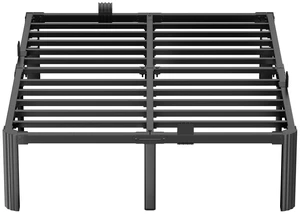 Queen Bed Frame,14 Inch 3500LBS Heavy Duty Mattress Frame Metal Platform | Headboard Compatible, No Box Spring Needed, Mattress Retainer, Round Corner Legs, Under-bed Storage, Easy Set-up,For Bedroom Queen Bed Frame,14 Inch 3500LBS Heavy Duty Mattress Frame Metal Platform | Headboard Compatible, No Box Spring Needed, Mattress Retainer, Round Corner Legs, Under-bed Storage, Easy Set-up,For Bedroom