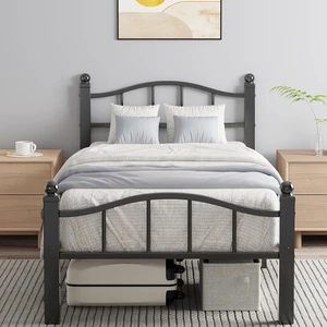 Metal Twin XL Bed Frame with Headboard | Modern Headboard and Footboard,Noise-Free Design, 12" Underbed Storage,No Box Spring Needed, Tool-Free Assembly Metal Twin XL Bed Frame with Headboard | Modern Headboard and Footboard,Noise-Free Design, 12" Underbed Storage,No Box Spring Needed, Tool-Free Assembly