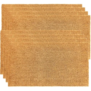 Coco Coir Door Mat with Heavy Duty Backing, Welcome Doormat (17" x 30"), Doormat Entrance (Plain - 8Pack) Coco Coir Door Mat with Heavy Duty Backing, Welcome Doormat (17" x 30"), Doormat Entrance (Plain - 8Pack)