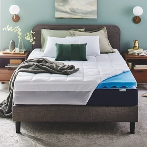 Dual Layer 4 Inch Memory Foam Mattress Topper, Twin Size, Ultra Soft Support, 3 Inch Cooling Gel Memory Foam Plus 1 Inch Fluffy Pillow Top Cover Dual Layer 4 Inch Memory Foam Mattress Topper, Twin Size, Ultra Soft Support, 3 Inch Cooling Gel Memory Foam Plus 1 Inch Fluffy Pillow Top Cover