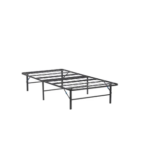Foldable Twin XL Bed Frame, Platform Bed, Steel, Easy Tool Free Assembly, 14 Inches High, Twin XL, Black Foldable Twin XL Bed Frame, Platform Bed, Steel, Easy Tool Free Assembly, 14 Inches High, Twin XL, Black