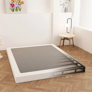 Queen Box Spring 4 Inch Low Profile, Bed Base with Fabric Cover | Heavy Duty Metal, Mattress Foundation, Easy Assembly, Noise Free Queen Box Spring 4 Inch Low Profile, Bed Base with Fabric Cover | Heavy Duty Metal, Mattress Foundation, Easy Assembly, Noise Free