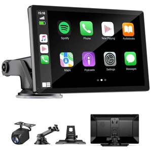 9" Wireless Apple Carplay Screen for Car with OTA Update, Backup Camera | Touchscreen Apple Carplay & Android Auto with Voice Control/GPS Navigation/Mirror Link/Bluetooth 5.0/AUX/FM 9" Wireless Apple Carplay Screen for Car with OTA Update, Backup Camera | Touchscreen Apple Carplay & Android Auto with Voice Control/GPS Navigation/Mirror Link/Bluetooth 5.0/AUX/FM