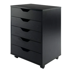 Halifax 5-Drawer Storage Cabinet, Black (20519) | Stylish & Functional Home Storage Cabinet for Filing, Kitchen Organization, Moveable Furniture for Office, Dorms, Apartments Halifax 5-Drawer Storage Cabinet, Black (20519) | Stylish & Functional Home Storage Cabinet for Filing, Kitchen Organization, Moveable Furniture for Office, Dorms, Apartments