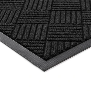 Front Door Mat, Heavy Duty Indoor Outdoor Doormat, 60" x 48" Low Profile Outdoor Mats for Home Entrance, Stain and Fade Resistant Welcome Mat Ideal for High Traffic Area, Diamond Black Front Door Mat, Heavy Duty Indoor Outdoor Doormat, 60" x 48" Low Profile Outdoor Mats for Home Entrance, Stain and Fade Resistant Welcome Mat Ideal for High Traffic Area, Diamond Black