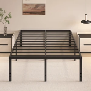 20 Inch Full Size Bed Frame, No Box Spring Needed, Heavy Duty Black Metal Platform Mattress Foundation with Steel Slats, Non-Slip Noise Free Easy Assembly, Large Storage 20 Inch Full Size Bed Frame, No Box Spring Needed, Heavy Duty Black Metal Platform Mattress Foundation with Steel Slats, Non-Slip Noise Free Easy Assembly, Large Storage