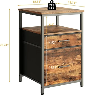 Mini Fridge Stand, Small Refrigerator Stand with 3 Storage | Stand for Mini Fridge, 18.11" L* 18.11" W Tabletop, Fabric Drawer for Kitchen,Dorm,Office,Bedroom Rustic Brown HB03BXN Mini Fridge Stand, Small Refrigerator Stand with 3 Storage | Stand for Mini Fridge, 18.11" L* 18.11" W Tabletop, Fabric Drawer for Kitchen,Dorm,Office,Bedroom Rustic Brown HB03BXN