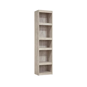 Willowton 72-Inch Bookcase Pier, Whitewash | Slim 17-inch footprint, 4 open shelves (3 adjustable) for custom display, Sturdy floor-mount design Willowton 72-Inch Bookcase Pier, Whitewash | Slim 17-inch footprint, 4 open shelves (3 adjustable) for custom display, Sturdy floor-mount design
