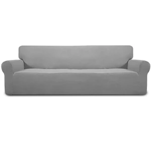 Stretch 4 Seater Oversized Sofa Couch Cover Light Gray | 1-Piece Extra X-large Sofa Cover Furniture Protector Couch Soft with Bottom for Kids, Spandex Jacquard Stretch 4 Seater Oversized Sofa Couch Cover Light Gray | 1-Piece Extra X-large Sofa Cover Furniture Protector Couch Soft with Bottom for Kids, Spandex Jacquard