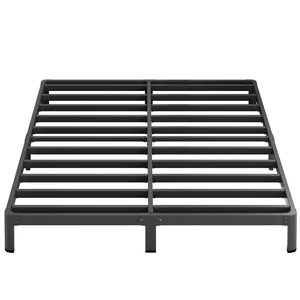 8 Inch Full Bed Frame with Rounded Corner Legs | Heavy Duty Full Size Metal Platform Bed Frame No Box Spring Needed, Easy Assembly,Noise Free, Black 8 Inch Full Bed Frame with Rounded Corner Legs | Heavy Duty Full Size Metal Platform Bed Frame No Box Spring Needed, Easy Assembly,Noise Free, Black