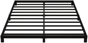 Low Profile Bed Frame Queen Size 5 Inch High Floor Platform | No Box Spring Needed Bed Frames Ultra Low To Ground, Easy Assembly Mattress Foundation Base, No Noise, Black Low Profile Bed Frame Queen Size 5 Inch High Floor Platform | No Box Spring Needed Bed Frames Ultra Low To Ground, Easy Assembly Mattress Foundation Base, No Noise, Black