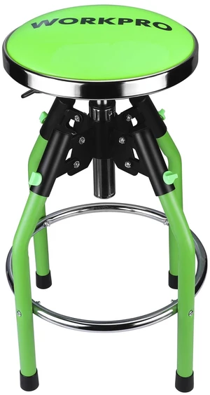 Garage Bar Stool, Heavy Duty Adjustable Hydraulic Shop Stool, 29in to 33. 86in, 330-Pound Capacity, Green Garage Bar Stool, Heavy Duty Adjustable Hydraulic Shop Stool, 29in to 33. 86in, 330-Pound Capacity, Green