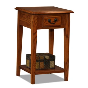 Haven Ridge Square End Table, 15", Medium Oak | Freestanding, Traditional, Wood, Furniture, 9041-MED Haven Ridge Square End Table, 15", Medium Oak | Freestanding, Traditional, Wood, Furniture, 9041-MED