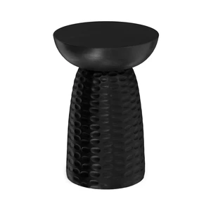 Boyd 13" Wide Solid Wood Round End Table in Black | Contemporary accent table, handcrafted and assembled; nightstand, lamp stand, or side table for living room or bedroom. Boyd 13" Wide Solid Wood Round End Table in Black | Contemporary accent table, handcrafted and assembled; nightstand, lamp stand, or side table for living room or bedroom.