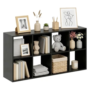 8 Cube Storage Organizer Shelf, Open Cube Bookshelf | Reversible Bookcase, Sturdy Modern Storage for Home Office, Bedroom, Living Room, Deep Black 8 Cube Storage Organizer Shelf, Open Cube Bookshelf | Reversible Bookcase, Sturdy Modern Storage for Home Office, Bedroom, Living Room, Deep Black