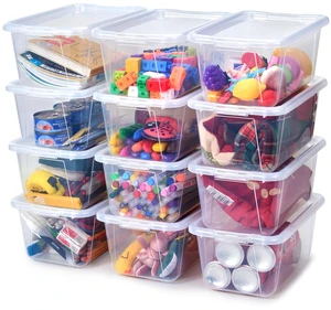 6 Quart Storage Bins with Lids, Plastic Latching Box for Classroom & Kids Toy Storage,Stackable Shoe Box Size Containers for STEM Morning Tubs, Crafts & Building Blocks (12, Clear) 6 Quart Storage Bins with Lids, Plastic Latching Box for Classroom & Kids Toy Storage,Stackable Shoe Box Size Containers for STEM Morning Tubs, Crafts & Building Blocks (12, Clear)