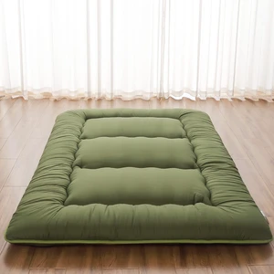 Japanese Floor Mattress, Futon Mattress | Roll Up Tatami Mat with Portable Storage Bag and Washable Cover, Suitable for Camping, Guest Room, Green Japanese Floor Mattress, Futon Mattress | Roll Up Tatami Mat with Portable Storage Bag and Washable Cover, Suitable for Camping, Guest Room, Green