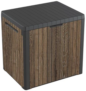 Premium Everwood 30 Gal Outdoor Storage Box and Patio Side Table | Walnut, Resin, Compact, Waterproof, Lockable, Durable, Easy Assembly, Organization, Patio Cushions Storage Premium Everwood 30 Gal Outdoor Storage Box and Patio Side Table | Walnut, Resin, Compact, Waterproof, Lockable, Durable, Easy Assembly, Organization, Patio Cushions Storage