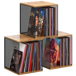 3 Cube Vinyl Record Storage | DIY Stackable 120-150 Records Visualize Album Storage Record Storage Crate 3 Cube Vinyl Record Storage | DIY Stackable 120-150 Records Visualize Album Storage Record Storage Crate