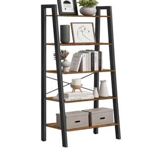 Ladder Shelf, Bookcase Book Shelf, Storage Shelves, 5-Tier, 22In | Bookshelves, Narrow bookshelf, Toddler bookshelf, Kitchen, Bedroom, Rustic Brown and Matte Black, BARNET Collection ULLS45X Ladder Shelf, Bookcase Book Shelf, Storage Shelves, 5-Tier, 22In | Bookshelves, Narrow bookshelf, Toddler bookshelf, Kitchen, Bedroom, Rustic Brown and Matte Black, BARNET Collection ULLS45X