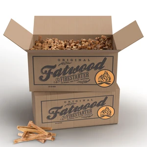 Fatwood Fire Starter Sticks 25-lb Box 2-Pack - Indoor or Outdoor 100% All Natural Pine Fire Starters for Campfires, Fireplace, Firepit, Wood Stove, or BBQ Grill - Kindling Wood Firewood by Fatwood Fire Starter Sticks 25-lb Box 2-Pack - Indoor or Outdoor 100% All Natural Pine Fire Starters for Campfires, Fireplace, Firepit, Wood Stove, or BBQ Grill - Kindling Wood Firewood by