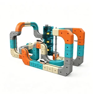 Train Sets, DIY Modular Cube Track Set, Auto Elevator & Track Switch | chain track, 3D Multi-Level Track System, STEM Educational & Problem-Solving, For kids 3 and up Train Sets, DIY Modular Cube Track Set, Auto Elevator & Track Switch | chain track, 3D Multi-Level Track System, STEM Educational & Problem-Solving, For kids 3 and up