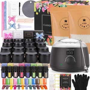 Candle Making Kit for Adults with Hot Plate, DIY Starter Soy Candle Making Supplies/Kit - Perfect as Home DecorationsBlack Candle Making Kit for Adults with Hot Plate, DIY Starter Soy Candle Making Supplies/Kit - Perfect as Home DecorationsBlack