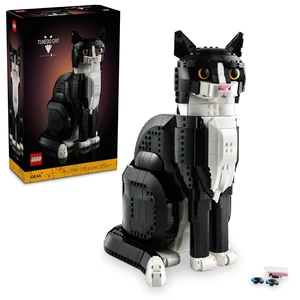 Ideas Tuxedo Cat - Building Sets for Adults, Ages 18+ - DIY Crafts Kit for Home Decor, Living Room or Bedroom - Gift for Animal Lovers - 21349 Ideas Tuxedo Cat - Building Sets for Adults, Ages 18+ - DIY Crafts Kit for Home Decor, Living Room or Bedroom - Gift for Animal Lovers - 21349
