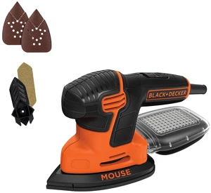 Detail Sander, 1.2 Amp, 16,000 OPM, Compact Design, 3-Position Grip for Comfort, Includes Dust Collector, Corded (BDEMS600) Detail Sander, 1.2 Amp, 16,000 OPM, Compact Design, 3-Position Grip for Comfort, Includes Dust Collector, Corded (BDEMS600)