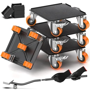 2000 lb Capacity - Heavy Duty Furniture Movers with Wheels and Moving Dolly, Includes Furniture Lifter Jacks Tool Set, Gliders, Sliders, 5 Rollers Casters Cart. Easily Move Furniture, Piano, Equipment 2000 lb Capacity - Heavy Duty Furniture Movers with Wheels and Moving Dolly, Includes Furniture Lifter Jacks Tool Set, Gliders, Sliders, 5 Rollers Casters Cart. Easily Move Furniture, Piano, Equipment