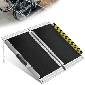 Portable Wheelchair Ramp 2FT, Non-Slip Aluminum Ramps for Wheelchairs for Home, Handicap Wheelchair Ramps for Home Steps, Aluminum Loading Dock Plates Portable Wheelchair Ramp 2FT, Non-Slip Aluminum Ramps for Wheelchairs for Home, Handicap Wheelchair Ramps for Home Steps, Aluminum Loading Dock Plates